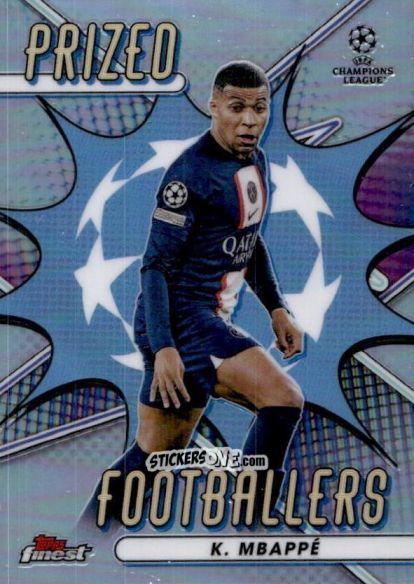 Figurina Kylian Mbappe - Finest UEFA Champions League & Europa League 2022-2023
 n. PF-17 - Topps