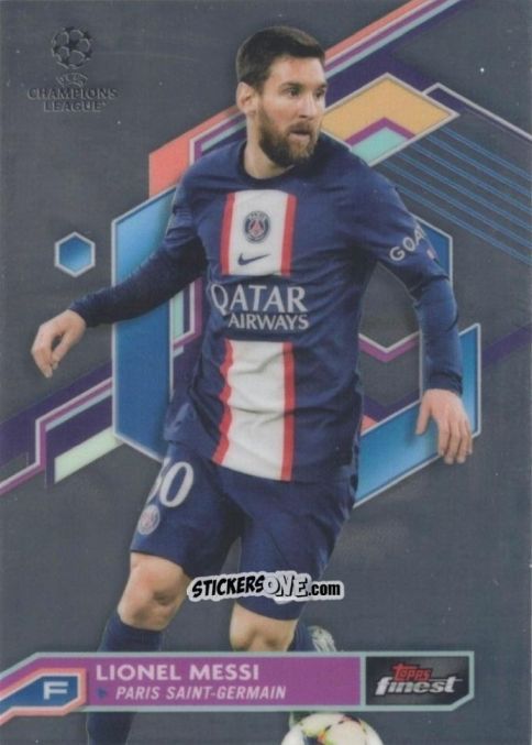 Figurina Lionel Messi - Finest UEFA Champions League & Europa League 2022-2023
 n. 30 - Topps