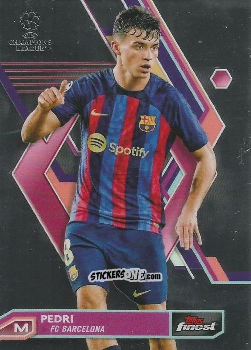 Figurina Pedri - Finest UEFA Champions League & Europa League 2022-2023
 n. 8 - Topps