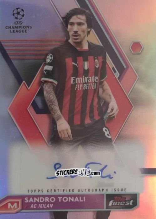 Cromo Sandro Tonali - Finest UEFA Champions League & Europa League 2022-2023
 n. A-ST - Topps