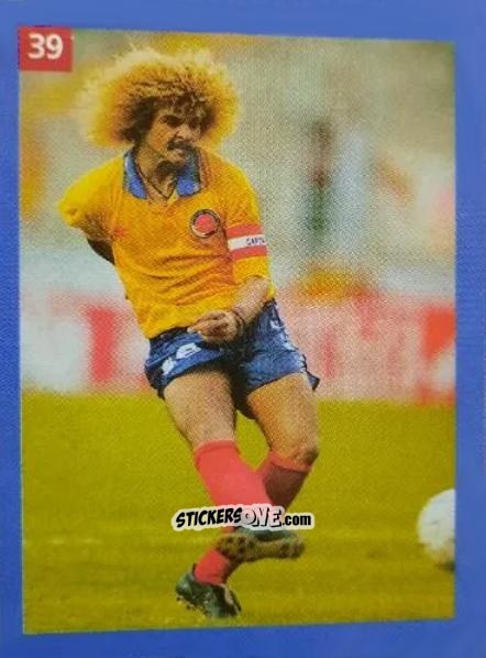 Sticker Carlos Valderrama - Las Estrellas del Mundo 1994
 n. 39 - EL MUNDO DEPORTIVO