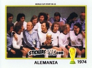 Sticker Alemania 1974 - World Cup Story 1998-2022 n. 58 - BOYCOL