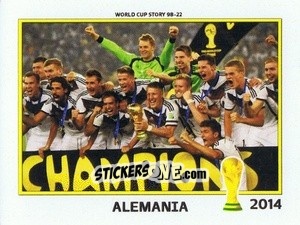 Sticker Alemania 2014 - World Cup Story 1998-2022 n. 78 - BOYCOL