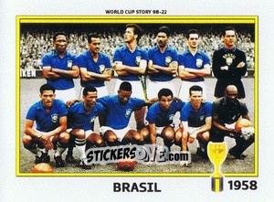 Sticker Brasil 1958 - World Cup Story 1998-2022 n. 50 - BOYCOL