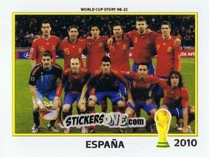 Sticker España 2010 - World Cup Story 1998-2022 n. 76 - BOYCOL