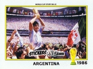 Sticker Maradona Argentina 1986 - World Cup Story 1998-2022 n. 64 - BOYCOL