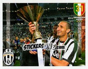 Sticker Juventus campione - Juventus 2012-2013 n. 14 - Panini