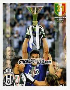Sticker Juventus campione - Juventus 2012-2013 n. 17 - Panini