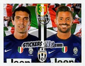 Sticker Gianluigi Buffon / marco Storari - Juventus 2012-2013 n. 19 - Panini
