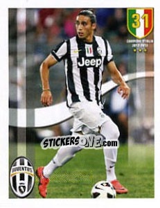 Sticker Martin Caceres - Juventus 2012-2013 n. 26 - Panini