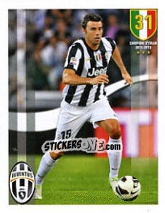 Sticker Andrea Barzagli - Juventus 2012-2013 - Panini