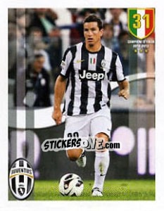 Sticker Simone Padoin - Juventus 2012-2013 n. 44 - Panini