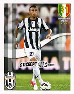 Sticker Arturo Vidal - Juventus 2012-2013 n. 50 - Panini