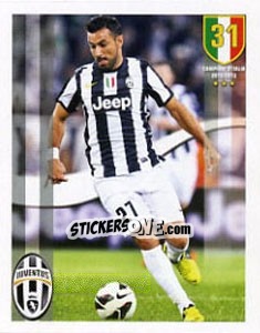 Sticker Fabio Quagliarella - Juventus 2012-2013 - Panini