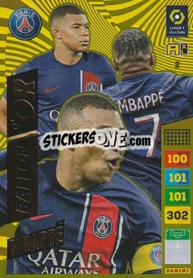 Sticker Kylian Mbappé - Ligue 1 2023-2024. Adrenalyn XL
 - Panini