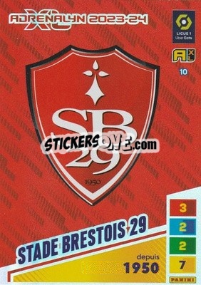 Sticker Écussion - Ligue 1 2023-2024. Adrenalyn XL
 n. 10 - Panini