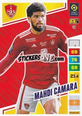 Sticker Mahdi Camara - Ligue 1 2023-2024. Adrenalyn XL
 n. 19 - Panini