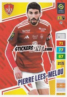 Sticker Pierre Lees-Melou - Ligue 1 2023-2024. Adrenalyn XL
 - Panini