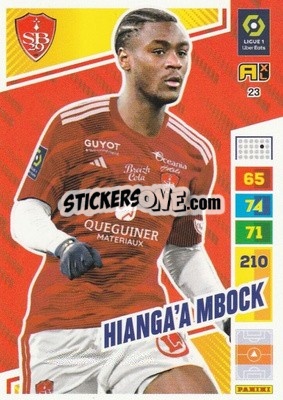 Sticker Hainga'a Mbock - Ligue 1 2023-2024. Adrenalyn XL
 n. 23 - Panini