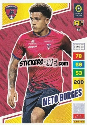 Sticker Neto Borges - Ligue 1 2023-2024. Adrenalyn XL
 n. 31 - Panini