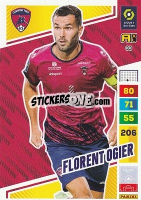 Sticker Florent Ogier - Ligue 1 2023-2024. Adrenalyn XL
 n. 33 - Panini
