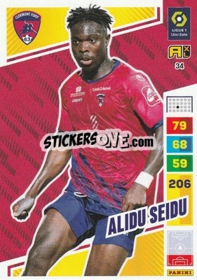 Sticker Alidu Seidu - Ligue 1 2023-2024. Adrenalyn XL
 n. 34 - Panini