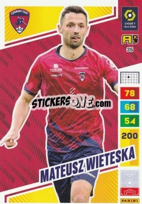 Sticker Mateusz Wieteska - Ligue 1 2023-2024. Adrenalyn XL
 n. 35 - Panini