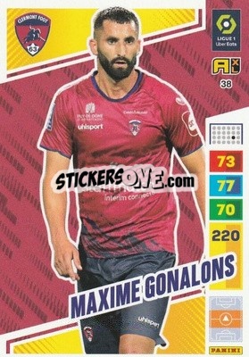 Sticker Maxime Gonalons - Ligue 1 2023-2024. Adrenalyn XL
 n. 38 - Panini