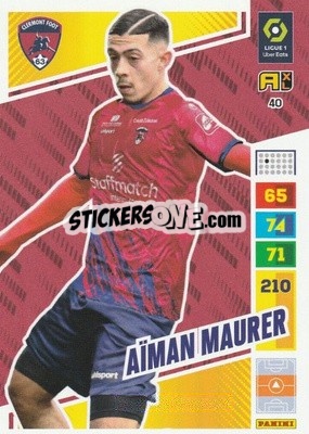 Sticker Aïman Maurer - Ligue 1 2023-2024. Adrenalyn XL
 - Panini