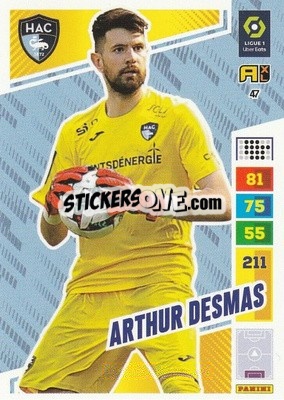 Sticker Arthur Desmas - Ligue 1 2023-2024. Adrenalyn XL
 n. 47 - Panini