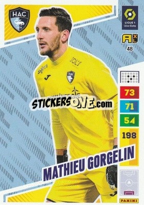 Sticker Mathieu Gorgelin - Ligue 1 2023-2024. Adrenalyn XL
 n. 48 - Panini