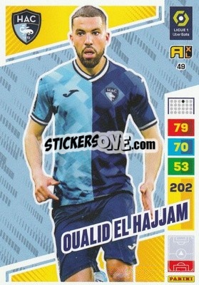 Sticker Oualid El Hajjam - Ligue 1 2023-2024. Adrenalyn XL
 - Panini