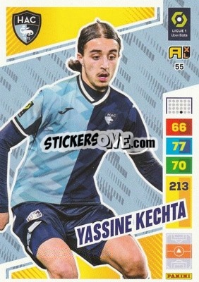 Sticker Yassine Kechta - Ligue 1 2023-2024. Adrenalyn XL
 n. 55 - Panini