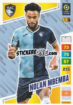 Sticker Nolan Mbemba - Ligue 1 2023-2024. Adrenalyn XL
 - Panini
