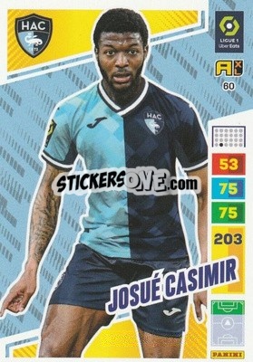 Figurina Josué Casimir - Ligue 1 2023-2024. Adrenalyn XL
 - Panini