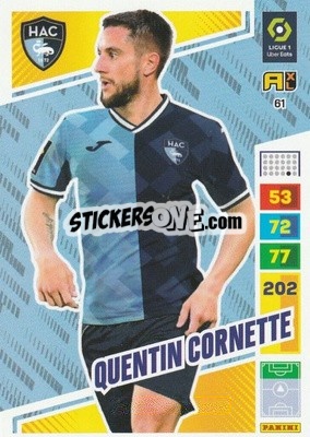 Sticker Quentin Cornette - Ligue 1 2023-2024. Adrenalyn XL
 n. 61 - Panini