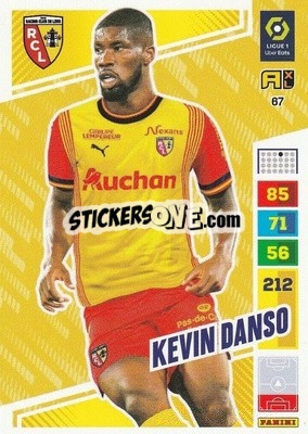 Sticker Kevin Danso - Ligue 1 2023-2024. Adrenalyn XL
 n. 67 - Panini
