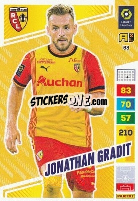 Sticker Jonathan Gradit - Ligue 1 2023-2024. Adrenalyn XL
 n. 68 - Panini