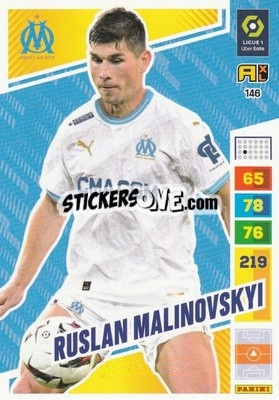 Sticker Ruslan Malinovskyi - Ligue 1 2023-2024. Adrenalyn XL
 - Panini