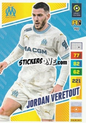 Sticker Jordan Veretout - Ligue 1 2023-2024. Adrenalyn XL
 n. 150 - Panini
