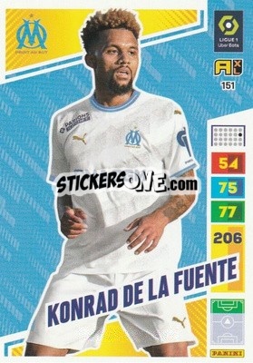 Sticker Konrad De La Fuente - Ligue 1 2023-2024. Adrenalyn XL
 n. 151 - Panini