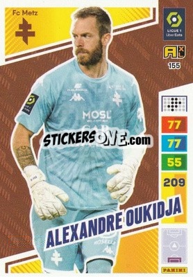 Sticker Alexandre Oukidja - Ligue 1 2023-2024. Adrenalyn XL
 n. 155 - Panini