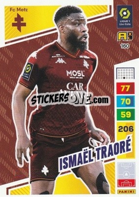 Cromo Ismaël Traoré - Ligue 1 2023-2024. Adrenalyn XL
 n. 160 - Panini