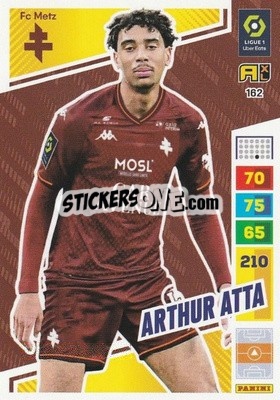 Sticker Arthur Atta - Ligue 1 2023-2024. Adrenalyn XL
 n. 162 - Panini