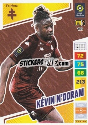 Sticker Kévin N'Doram - Ligue 1 2023-2024. Adrenalyn XL
 - Panini