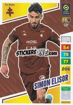 Cromo Simon Elisor - Ligue 1 2023-2024. Adrenalyn XL
 - Panini