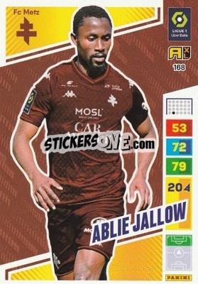 Sticker Ablie Jallow - Ligue 1 2023-2024. Adrenalyn XL
 n. 168 - Panini
