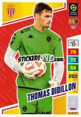 Sticker Thomas Didillon - Ligue 1 2023-2024. Adrenalyn XL
 n. 173 - Panini