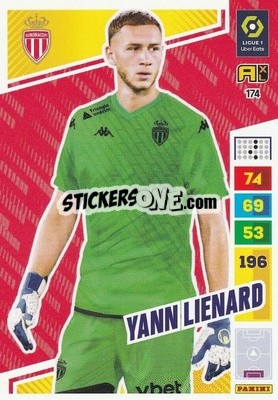 Sticker Yann Liénard - Ligue 1 2023-2024. Adrenalyn XL
 n. 174 - Panini