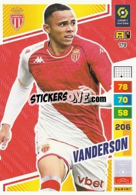 Figurina Vanderson - Ligue 1 2023-2024. Adrenalyn XL
 - Panini
